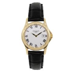 Patek Philippe Lady's Yellow Gold Calatrava Quartz Wristwatch Ref 4906J-001