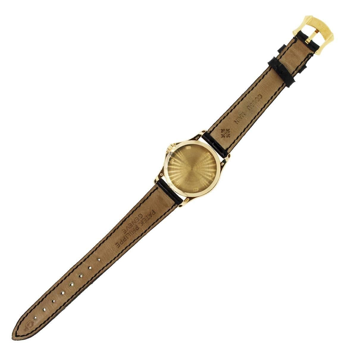 Women's Patek Philippe Lady's Yellow Gold Calatrava Quartz Wristwatch Ref 4906J-001 