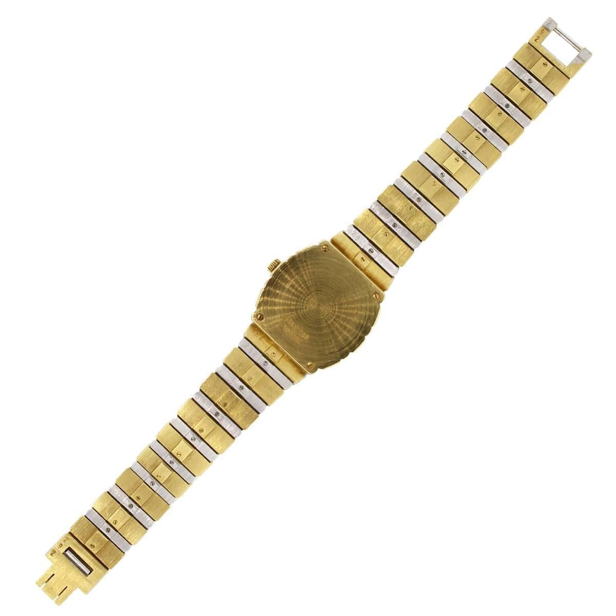 Women's Piaget Lady's Yellow and White Gold Diamond Quartz Wristwatch
