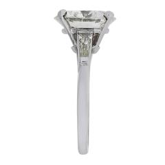 Platinum 6.42 Carat GIA Cert Diamond Platinum Engagement Ring
