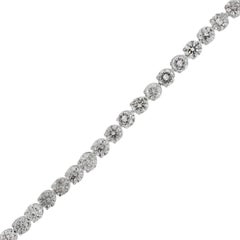 Bracelet tennis en or et diamants de 12,67 carats