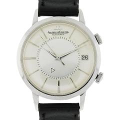 Jaeger LeCoultre Stainless Steel Memovox Automatic Wristwatch