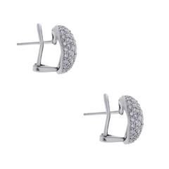 Diamond Gold Button Earrings
