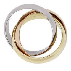 Cartier Three Color Gold Trinity Ring