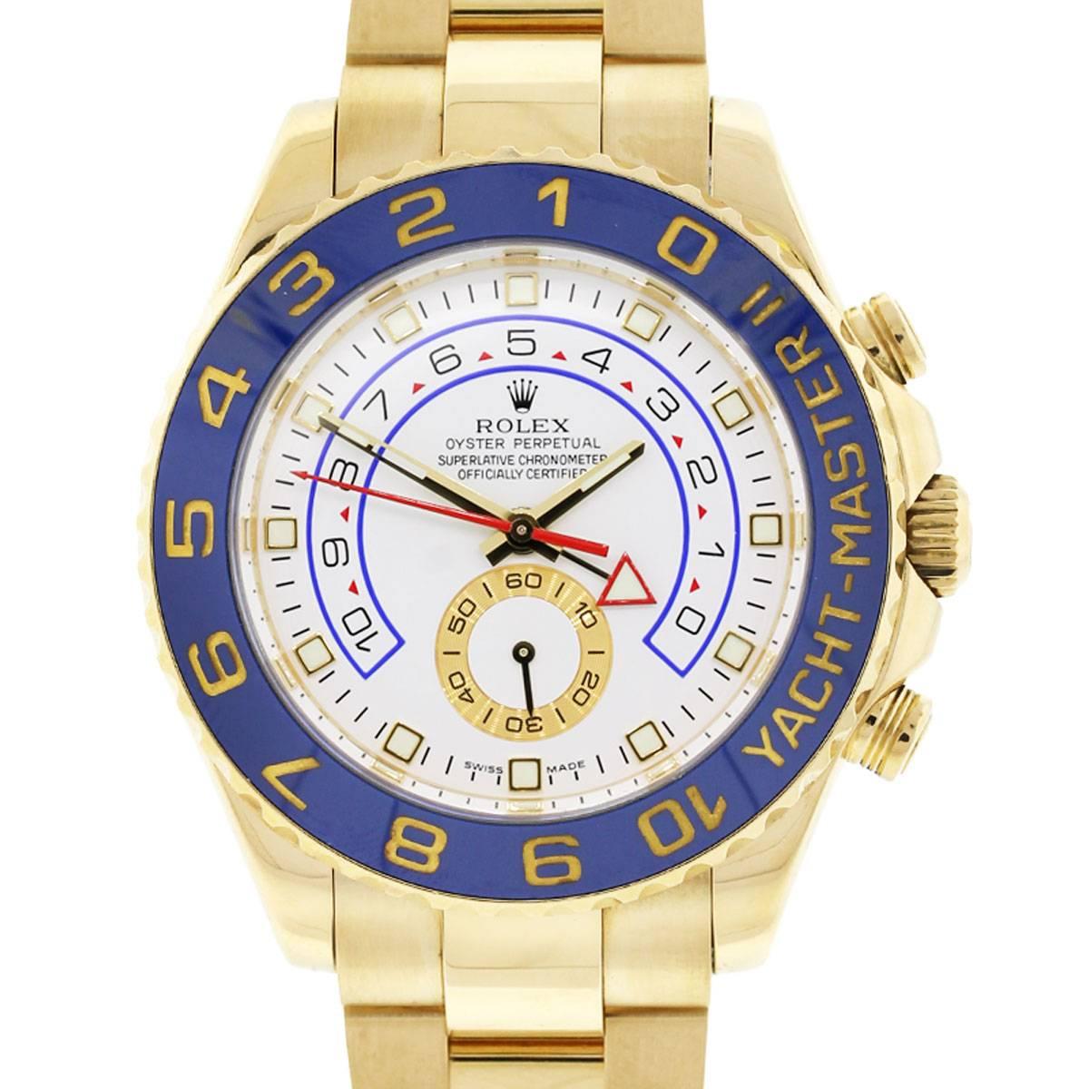 Rolex Yellow Gold Yacht Master II Automatic Wristwatch Ref 116688