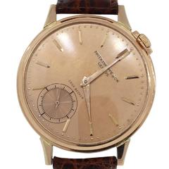 Retro Patek Philippe Rose Gold Casa Becker Wristwatch