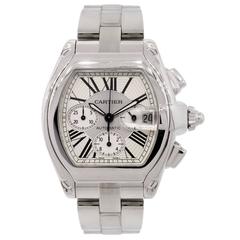 Cartier Stainless Steel Roadster XL Chronograph Automatic Wristwatch Ref 2618