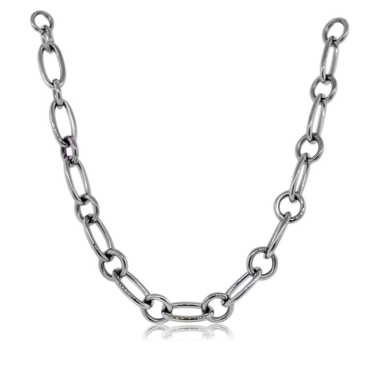tiffany gold chain link necklace