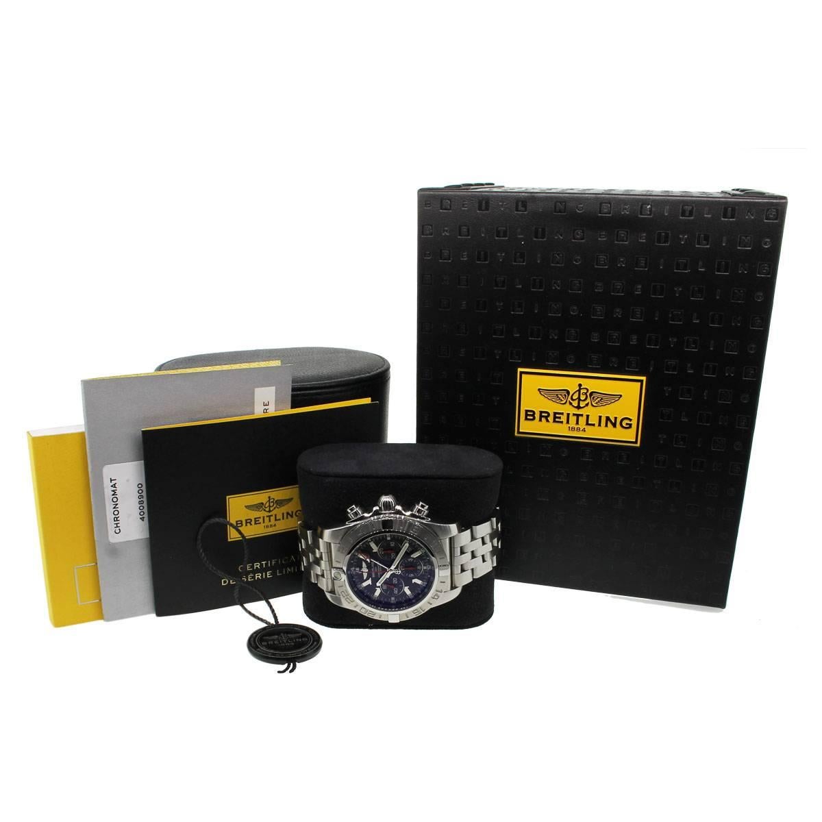 Breitling Stainless Steel Chronomat GMT Limited Edition Automatic Wristwatch 2