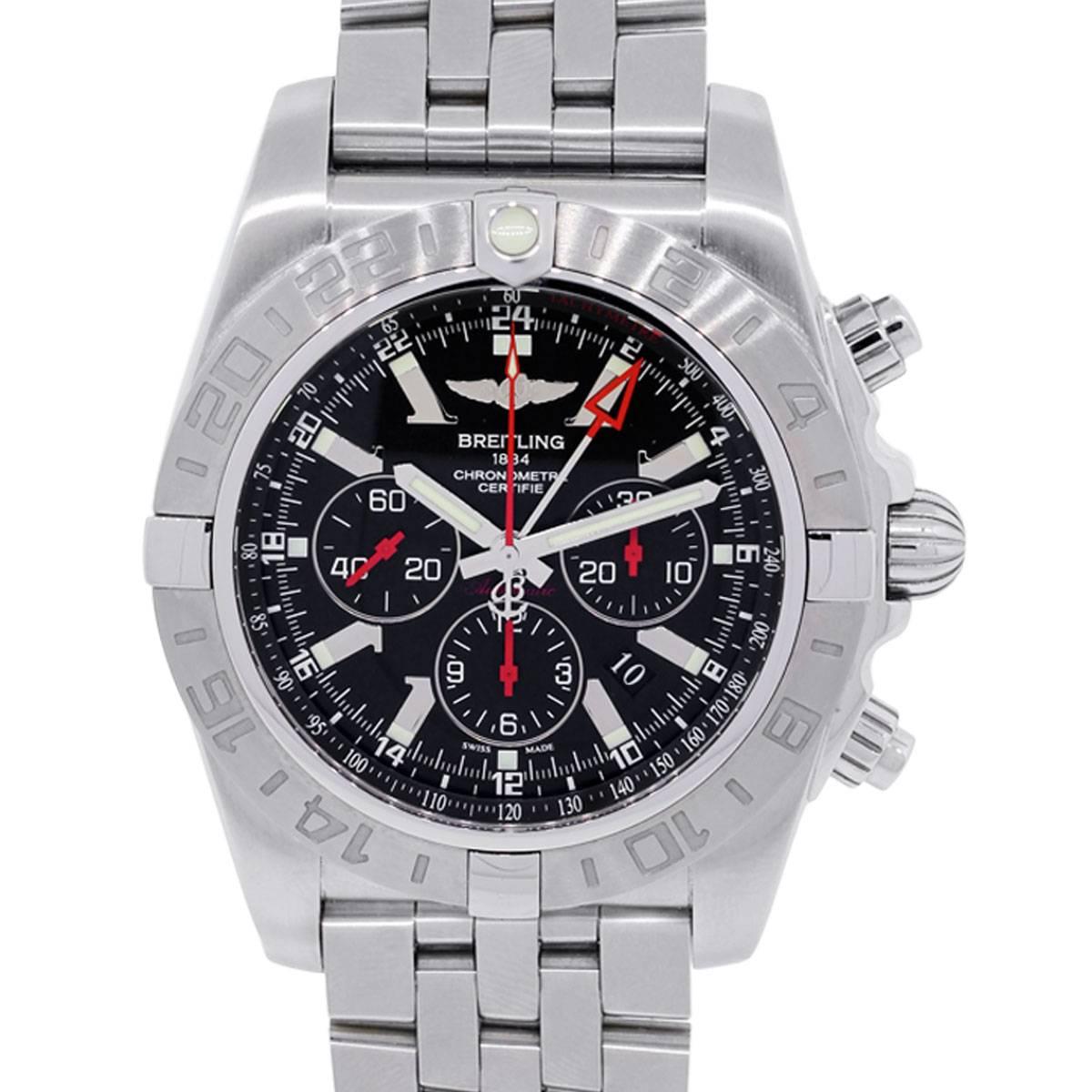 Breitling Stainless Steel Chronomat GMT Limited Edition Automatic Wristwatch