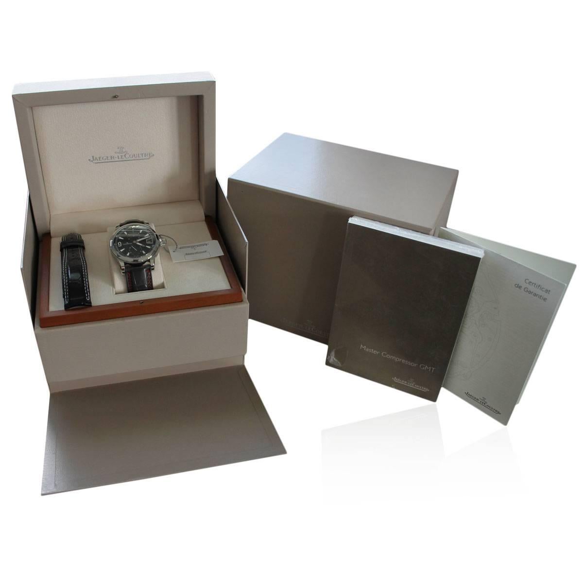 Men's Jaeger LeCoultre Stainless Steel Master Compressor Dualmatic Wristwatch
