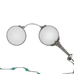 Art Deco Cartier Diamond Platinum Lorgnettes
