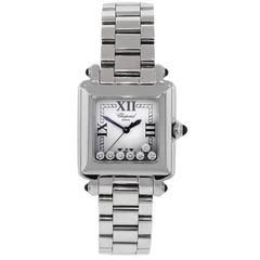 Chopard Edelstahl Happy Sport Floating Diamonds Uhr