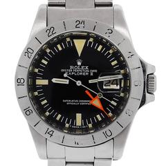 Rolex Stainless Steel 1655 Explorer II Steve McQueen Automatic Wristwatch