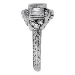 1.00 Carats GIA Cert Diamonds Platinum Ring