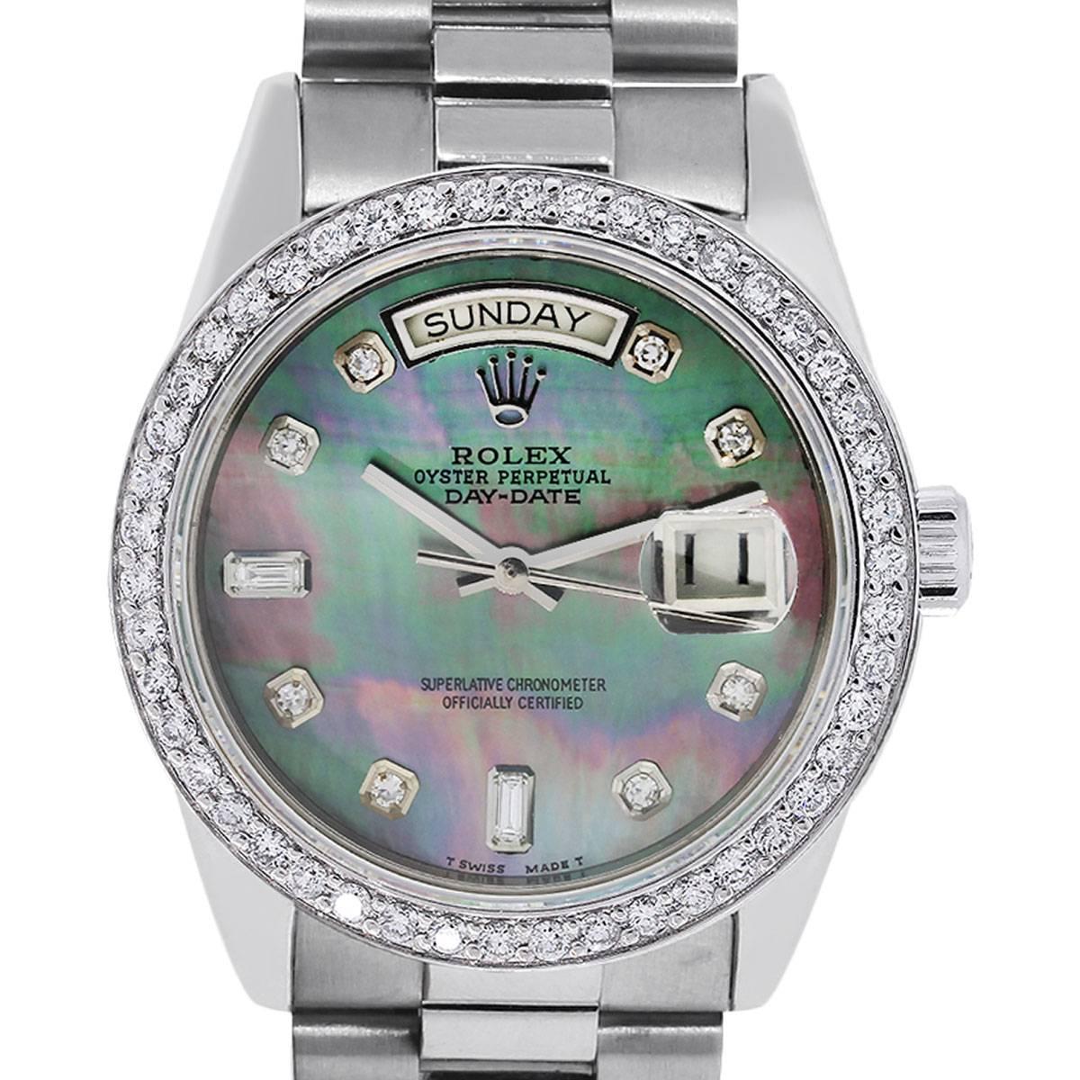 Rolex White Gold Presidential Automatic Wristwatch Ref 18039