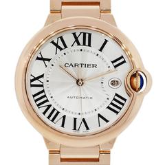 Cartier Rose Gold Ballon Bleu White Dial Automatic Wristwatch 