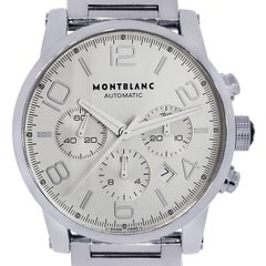 Mont Blanc Edelstahl Timewalker Chronograph Automatik-Armbanduhr auf Lager