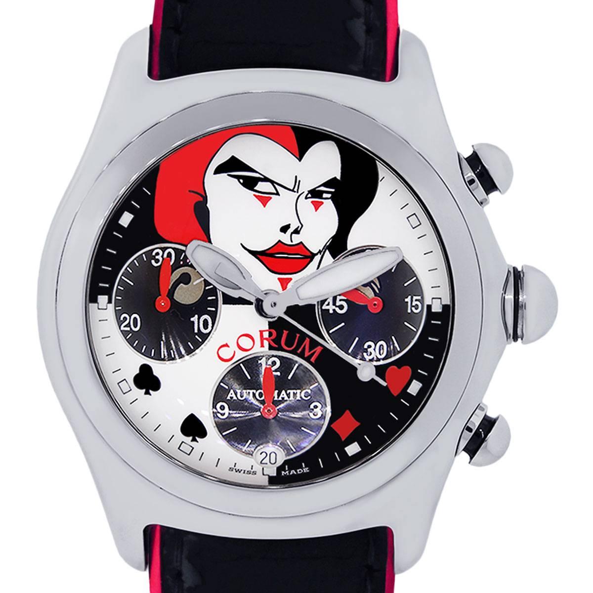 Corum Bubble Limited Edition Joker Stainless Steel Chronograph Watch