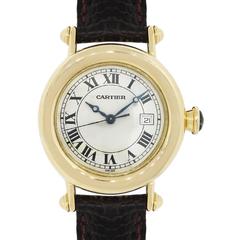 Cartier Yellow Gold Diabolo Quartz Wristwatch
