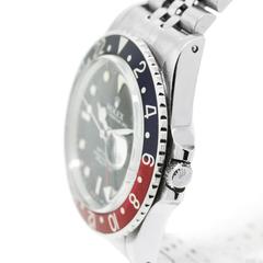 Rolex Stainless Steel GMT Master Pepsi Bezel Automatic Wristwatch