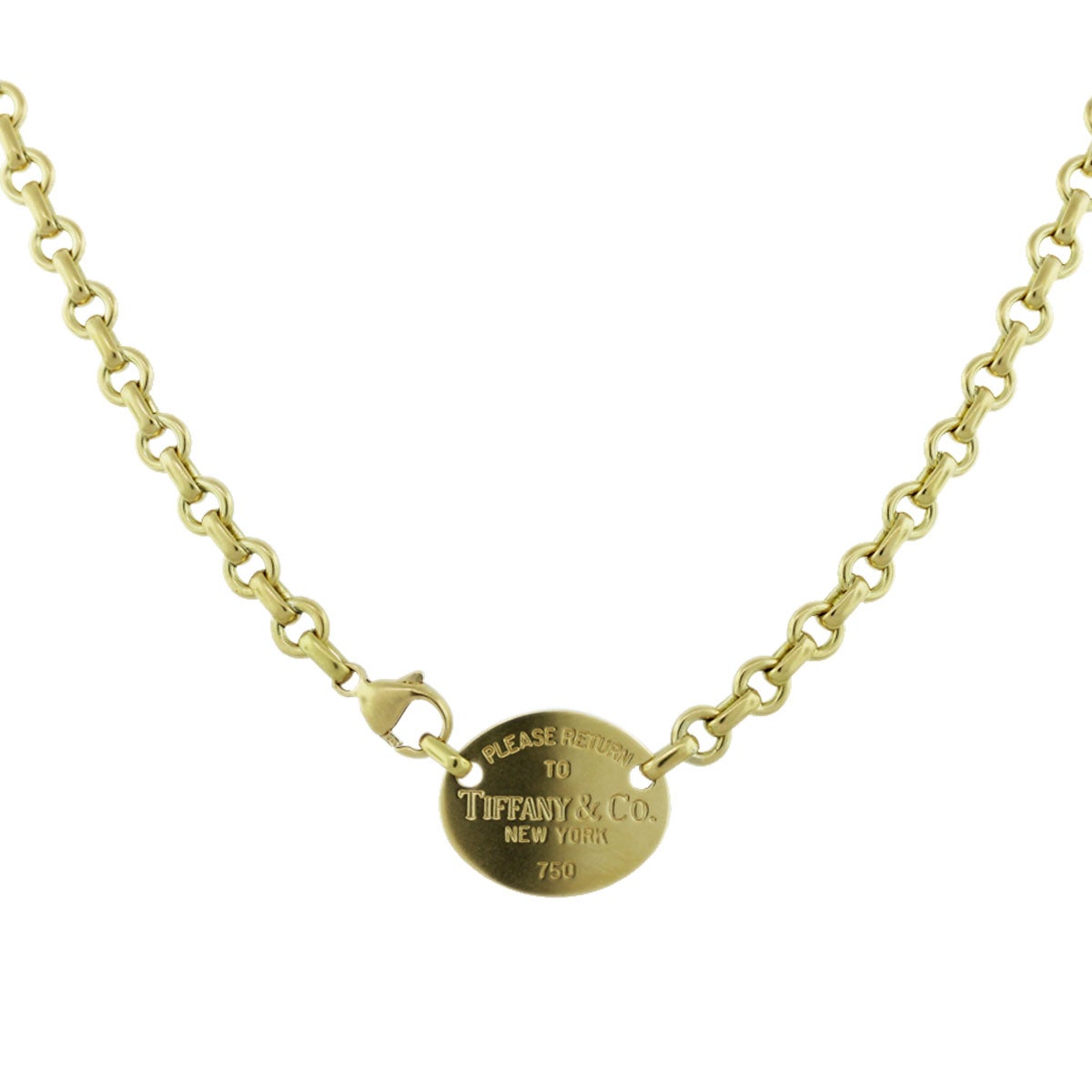 gold return to tiffany necklace 