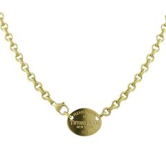 Tiffany & Co.  Yellow Gold Return To Tiffany's Chain Necklace