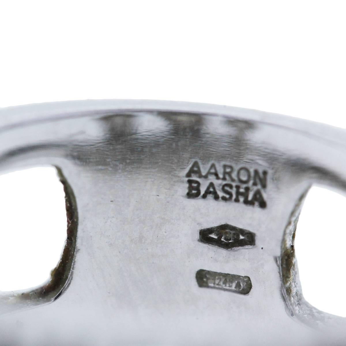 Modern Aaron Basha Natural Diamond Ladybug 18 Karat Ring In Stock For Sale