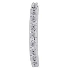 Flexible Diamond Eternity  White Gold Wedding Band