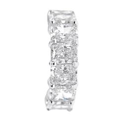 13.56 Carat GIA Certified Radiant Cut Diamond Platinum Eternity Band