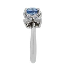 Tiffany & Co. Victoria Aquamarine Diamond Platinum Ring