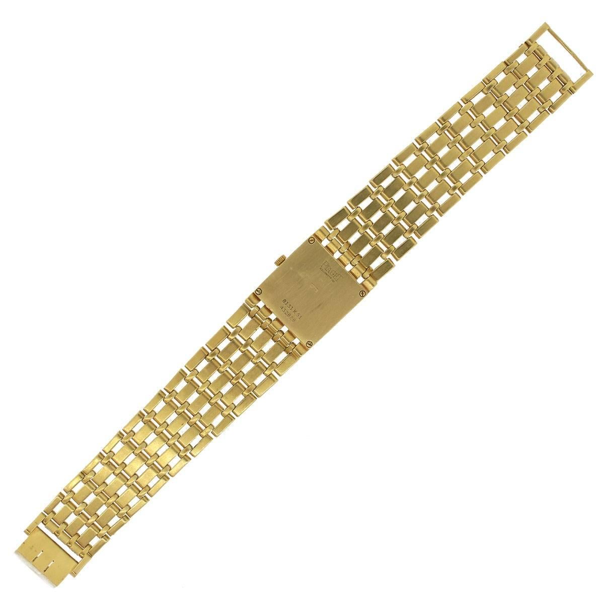 Women's Piaget Ladies Yellow Gold Polo Quartz Wristwatch Ref 8131