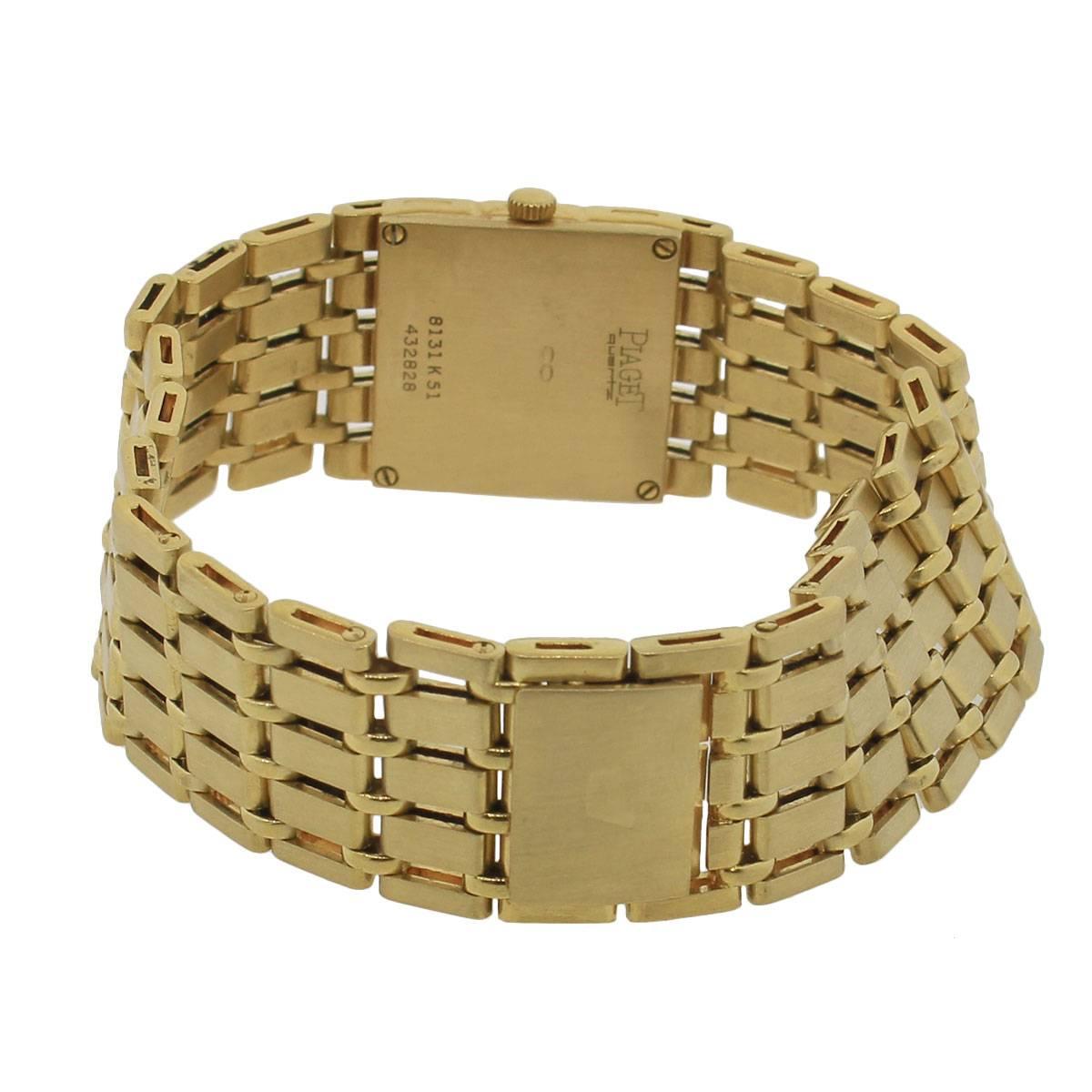 Piaget Ladies Yellow Gold Polo Quartz Wristwatch Ref 8131 1