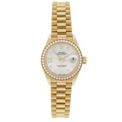 Rolex yellow gold Datejust Presidential Automatic Wristwatch