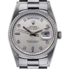 Rolex Platinum Presidential Day-Date Ens Wristwatch Ref 18206 