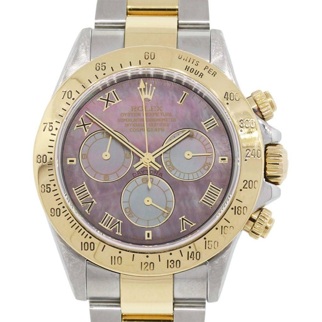 Rolex Daytona Mother of Pearl Dial Two Color Automatic Wristwatch Ref 116523 