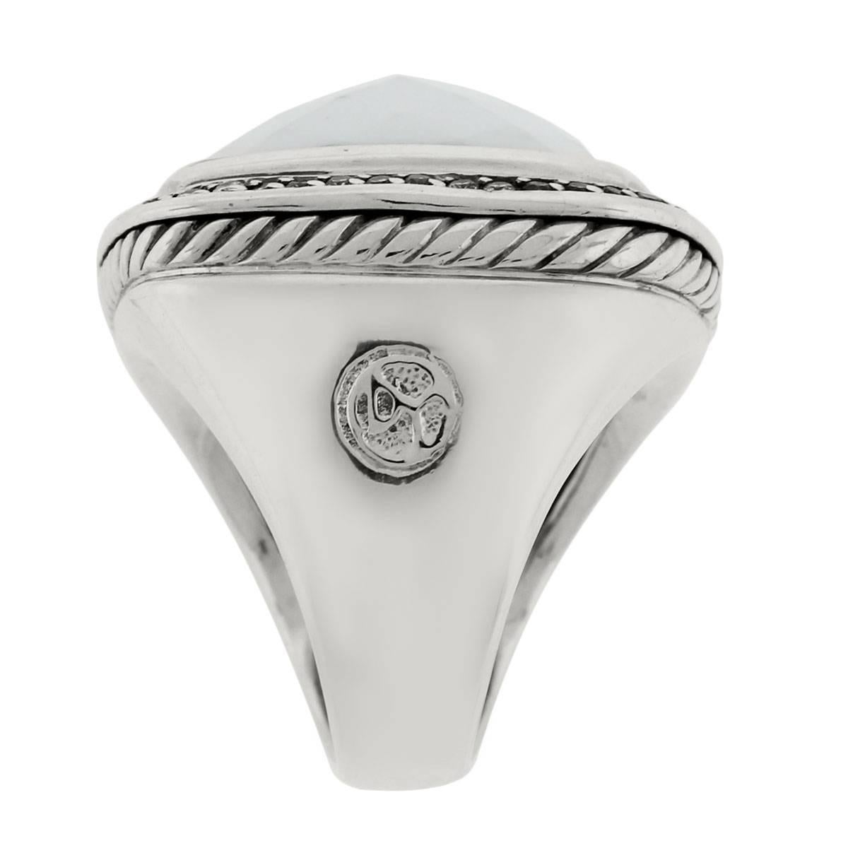 david yurman white agate ring