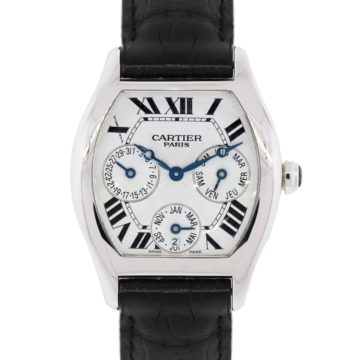 Cartier Tortue Perpetual Calendar Automatic Wristwatch Ref 2540 