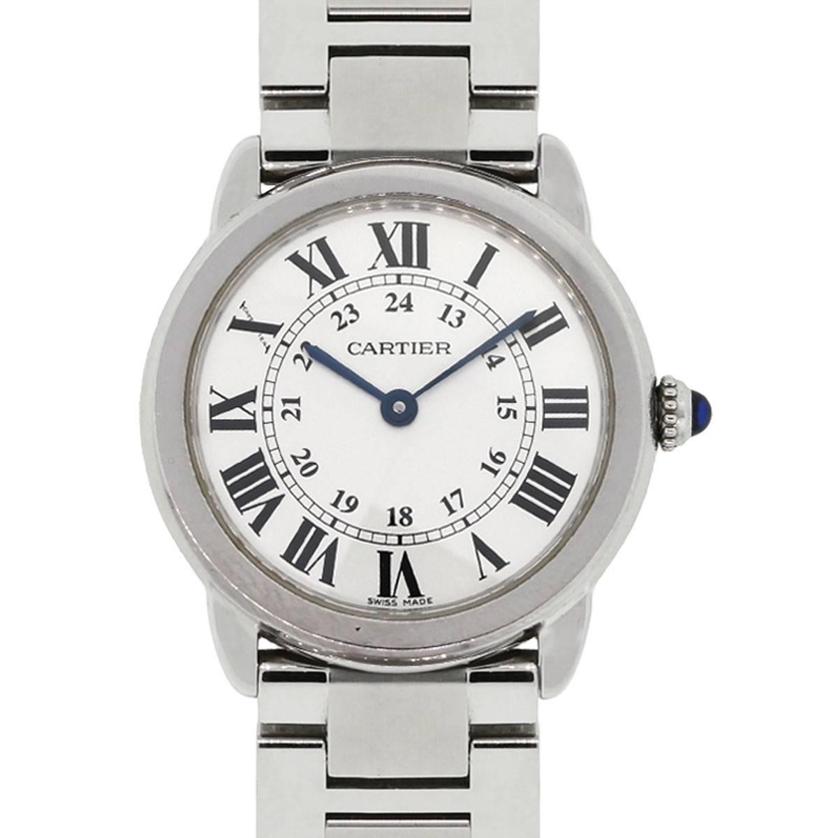 Cartier Stainless Steel Ronde Solo Quartz Wristwatch Ref 3601
