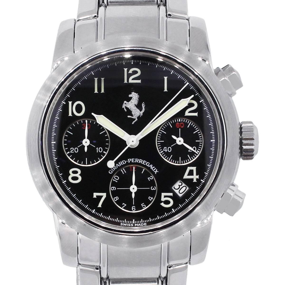 Girard Perregaux Stainless Steel Ferrari Chronograph Automatic Wristwatch