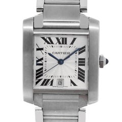 Cartier Stainless Steel Tank Francaise Automatic Wristwatch Ref 2302