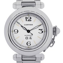 Cartier ladies Stainless Steel Pasha C Big Date Automatic Wristwatch