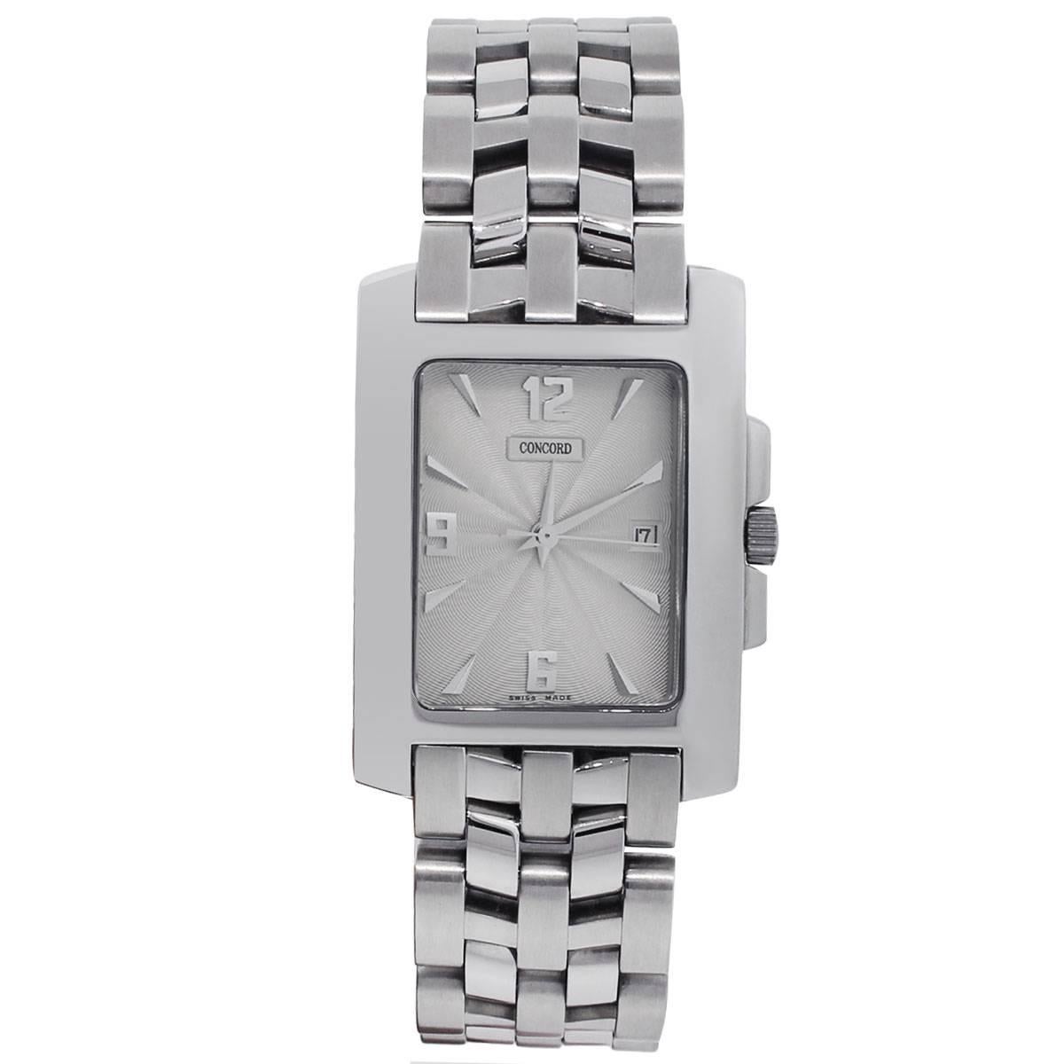 Concord Stainless Steel Sportivo Quartz link bracelet Wristwatch For ...
