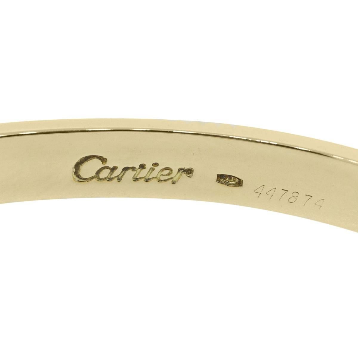 Cartier Love Bangle In Excellent Condition In Boca Raton, FL