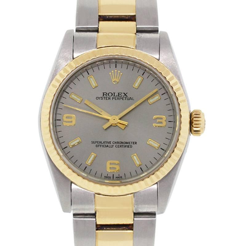 Rolex Stainless steel Oyster Perpetual Midsize Automatic Wristwatch Ref 77513 