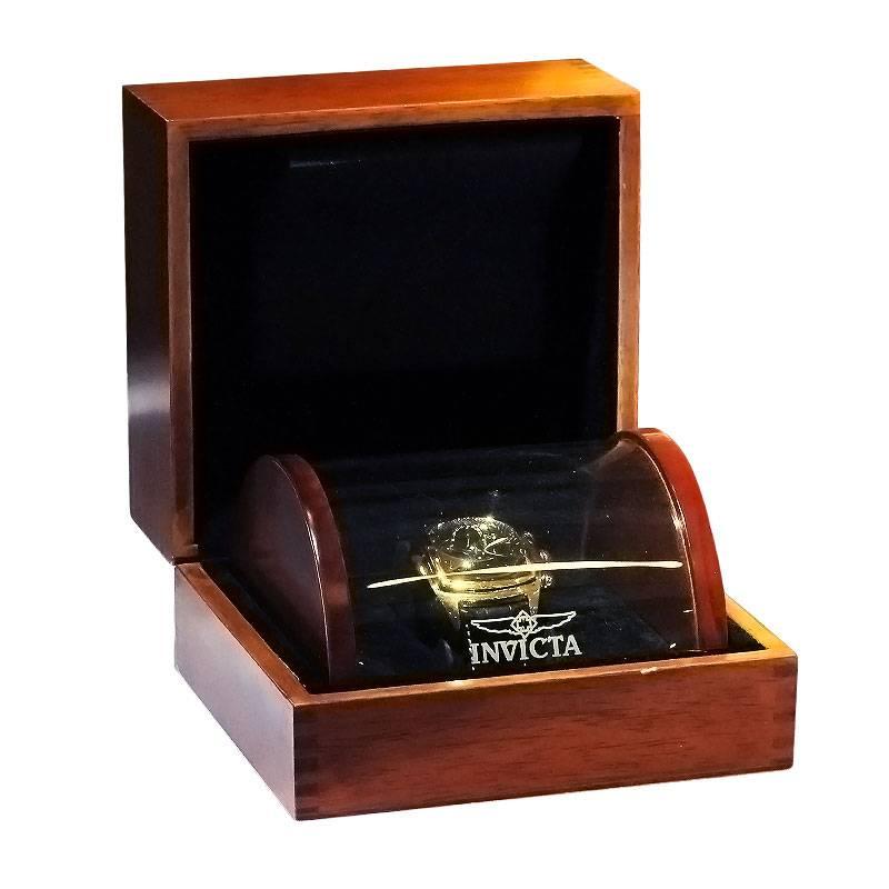 Men's Invicta yellow gold Lupah Chronograph automatic Wristwatch Ref 5220903-021 