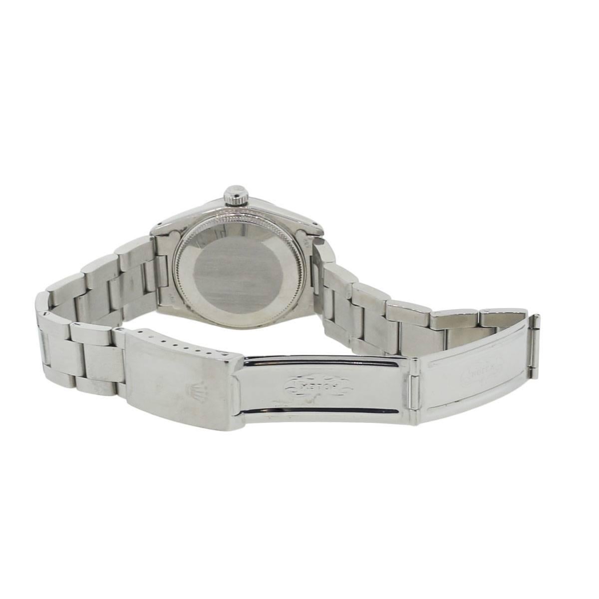 Women's Rolex Stainless steel Datejust Midsize Automatic Wristwatch Ref 6824 