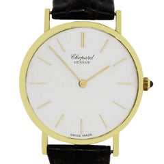 Chopard Yellow Gold White Dial Classique Quartz Wristwatch