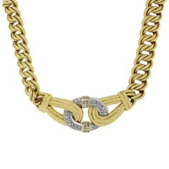 4 Carat Total Diamond Large Statement Necklace