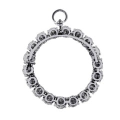 5 Carat Total Diamond Brooch Pendant